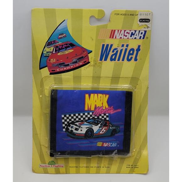 Vintage 1992 Peachtree Playthings Mark Martin NASCAR Wallet NOS READ - Picture 1 of 9